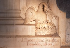 Funerair monument, 1800 marmer (detail)